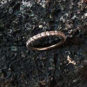 White gold diamond band